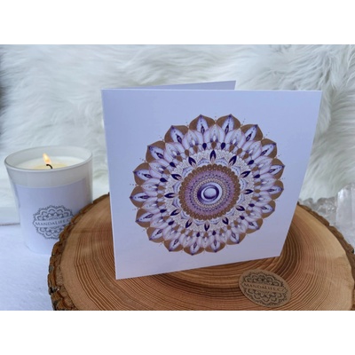 Mandalové přáníčko – Mandala KORUNNÍ ČAKRY