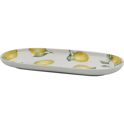 Chic Antique Porcelánový tácek s citróny Maison Limone Blossom - 25*11*2 cm