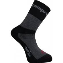 Compressox CSX-MEDVĚD vlněné merino ponožky černá/šedá