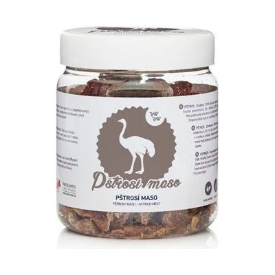 Rebel Dog Raw Raw pochoutka mrazem sušené Pštrosí maso 90 g
