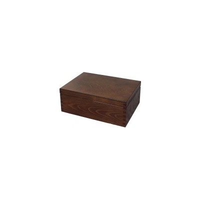 Dřevotéka Dřevěná krabička hnědá 22 x 16 cm
