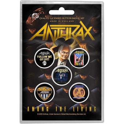 Значки Anthrax - Among The Living - RAZAMATAZ - BB073