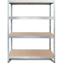 AR Shelving Regál se 4 policemi Rivet, 180 x 120 x 45 cm