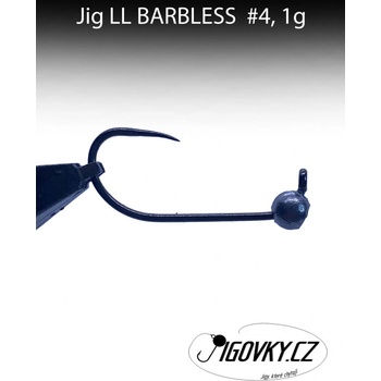 Jigovky.cz Jigová hlavička LL BARBLESS vel.4 1g 5 ks