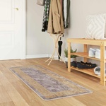 vidaXL Каса за килим MARSA Сиво 50 x 150 cm Полиестер и PVC (42023345)