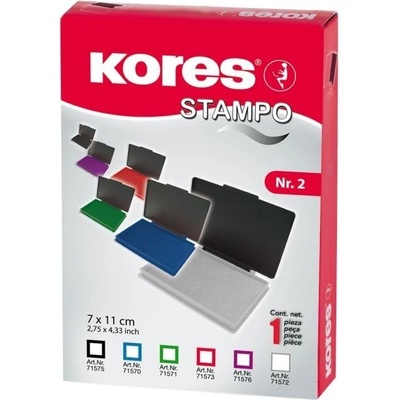 Kores Razítková poduška Stampo zelená 7 x 11 cm
