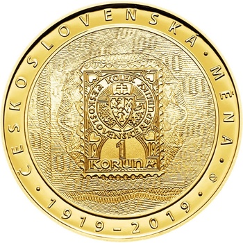 Česká mincovna zlatá minca 10000 Kč Zavedení československé měny 31,107 g