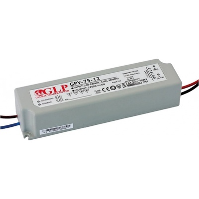 Voděodolný LED zdroj - 72W, 6A, 12V, IP67 (GPV-75) - Greenlux (GXLD136)