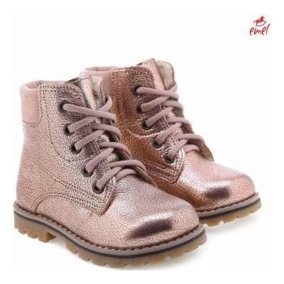 Emel ev2552-21 zimní kotníkové boty s membránou zlaté