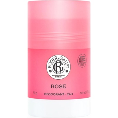 Roger & Gallet Rose дезодорант-стик без съдържание на алуминиеви соли с 24 часова защита за жени 50 гр