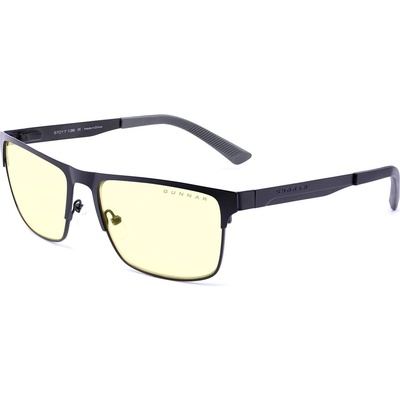 GUNNAR Геймърски очила GUNNAR Pendleton Slate, Amber, Черен (Pendleton Slate Amber)