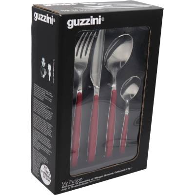 Guzzini Sada příborů My Fusion červená 24 ks
