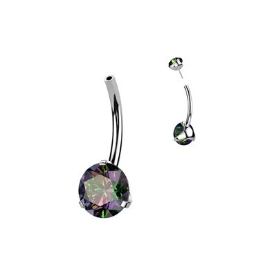 Šperky4U Push In piercingu do pupíku titan TIT1273-VM