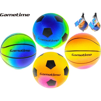 Gametime míček duhový 10 cm modro zelený modro oranžový oranžovo růžový