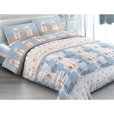 Gipetex Natural Dream Talianská obliečka bavlna LUX Cani šteniatka 140x200 70x90