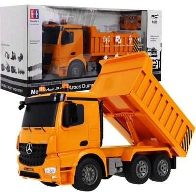 DOUBLE E RC auto Mercedes Arocs RTR žltá 1:20