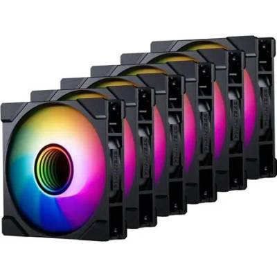 Phanteks M25 Gen2 PWM D-RGB Reverse Blade 6 ks 120 mm Build Kit GABU-846