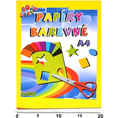 Wiky papiere farebné W A4 10 listov 180g WKW886462