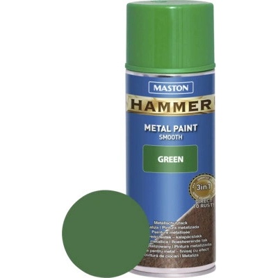 Maston Ochranná farba na kov v spreji Hammer zelená hladká 400 ml