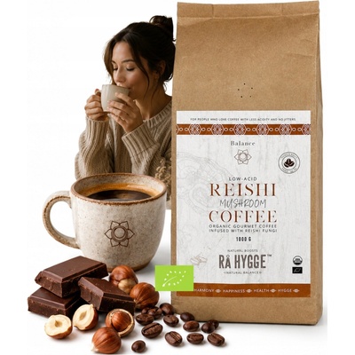 Ra Hygge Bio káva s reishi ganoderma 1 kg