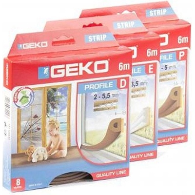GEKO SpA Těsnění "D" 9x6mm-6m hnědé (2x3m) 105037