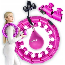 DrFit Hula hop s výstupkami 120 cm ružový