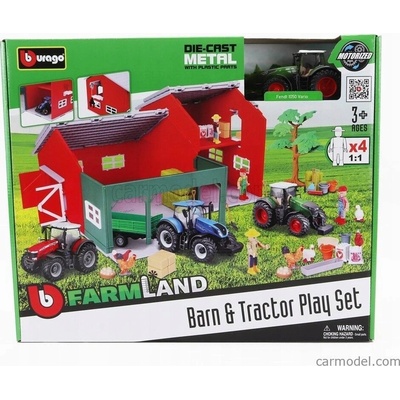 Bburago Farma Farmland - Stodola a traktor