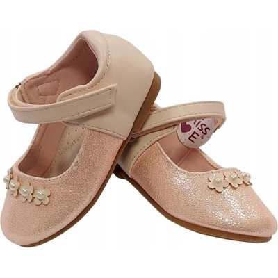 Miss balerínky trblietavé kvietky perly suchý zips ružové