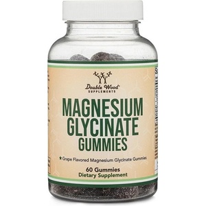 Double Wood Supplements Magnesium Glycinate, грозде, 60 желирани таблетки, Double Wood (23043 DW)