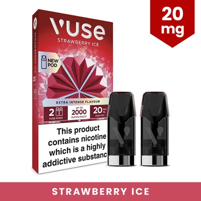 Vuse Go Reload STRAWBERRY ICE POD 20 mg 1000 poťahov 1 ks