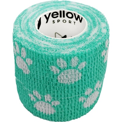 yellowSPORT Samolepiaca elastická bandáž 5 cm x 4,5 m Zelená labky