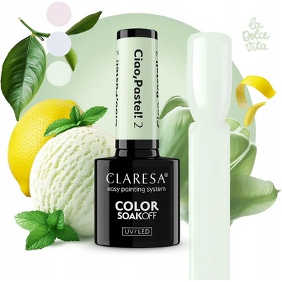 Claresa Hybridní lak Ciao Pastel 2 5ml Pastelová Máta