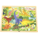 Viga Toys Детски пъзел Viga - Динозаври, 48 части (44584) - baby