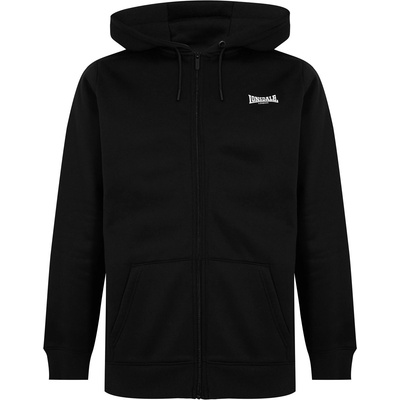 Lonsdale Мъжки суичър Lonsdale Essential Zip Hoodie Mens - Black