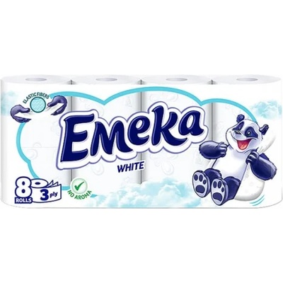 Тоалетна хартия Емека White 8бр