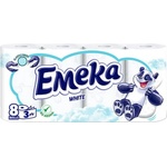  Тоалетна хартия Емека White 8бр