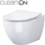Cersanit Zen - Висяща тоалетна с седалка SoftClose, CleanOn, бяла S701-428 (S701-428)