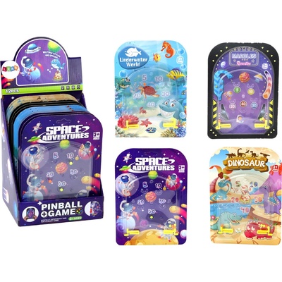 Lean Toys Kapesní hra Pinball Flipper Vesmírná dinosaurů Ocean