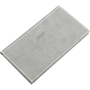REALSYSTEM Джобен календар REALSYSTEM Bolero, хоризонтален, жълт, плосък, сив, 2027 (5712-43)