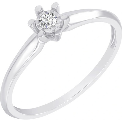 Eppi Zlatý zásnubný prsteň v štýle solitér Malvina R37294