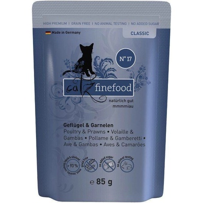 Catz Finefood Classic s drůbežím masem a garnáty 85 g