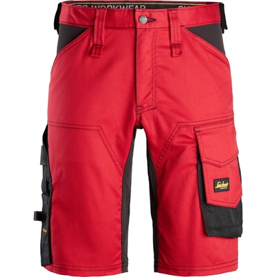 Snickers Workwear Pracovné kraťasy AllroundWork Stretch červené