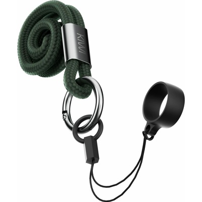 Snúrka na krk pro zavěšení KIWI Midnight Green