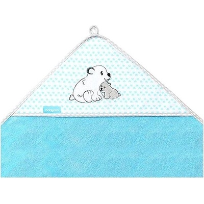 BabyOno Bambusová osuška s kapucňou 100x100 cm modrá