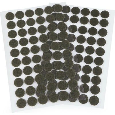 Suchý zips samolepiaci kolieska Ø15 mm Farba: 11 zelená - khaki