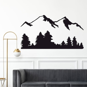 Decono Метална Декорация Планина с Гора