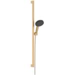 Hansgrohe Raindance Alive Select S - Душ слушалка, комплект пръти и маркучи, 3 дюзи, EcoSmart, полиран бронз 24601140 (24601140)