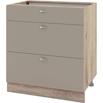 ИРИМ Долен кухненски шкаф Сити АРФ-Капучино мат-11-120 80 см