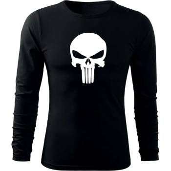 Image 1 of DRAGOWA FIT-T Тениска с дълъг ръкав Punisher, черна, 160 г/м2 (3785)