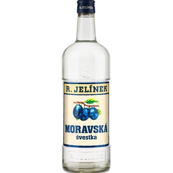 Rudolf Jelínek MORAVSKÁ SLIVKA BIELA 40% 1 l (čistá fľaša)
